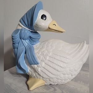 Vintage Mother Goose Ceramic Shelf Display Cottagecore Grandmacore